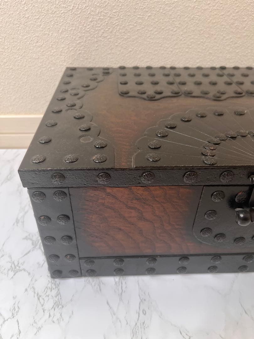 【新品】木製　欅材　千両箱　銭函　古民具　アンティーク