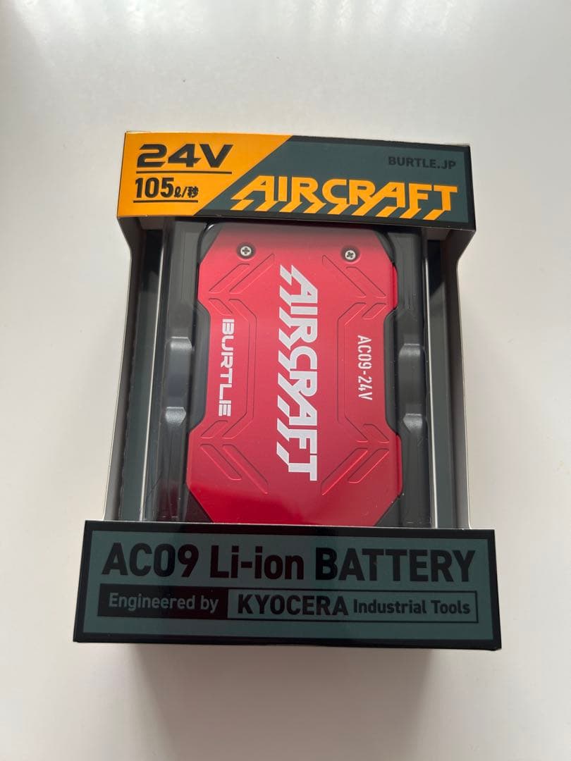 翌日発送 2025 バートル エアークラフト 24Vバッテリー　レッド