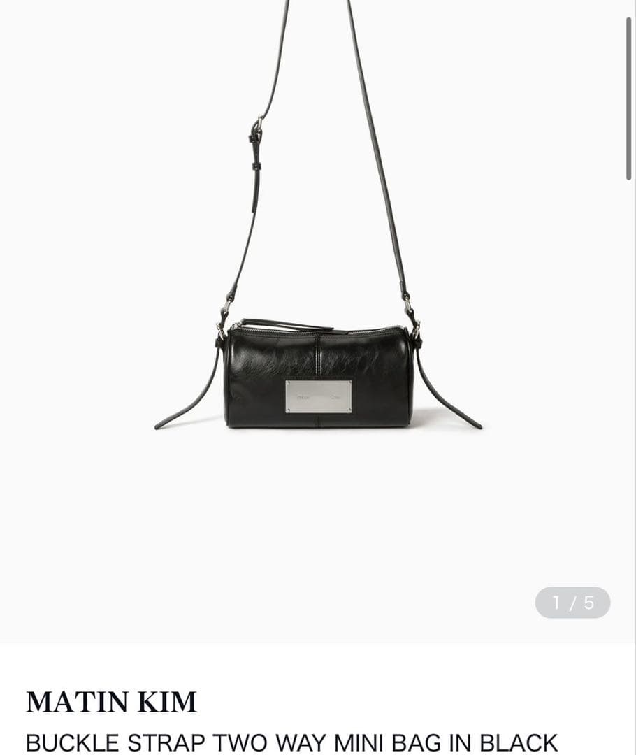 バッグ MatinKim BUCKLE STRAP TWO WAY MINI BAG