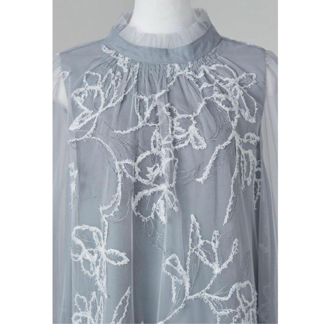 8★新品タグ付き★ドリードール　フェザーフラワーチュールドレス　M