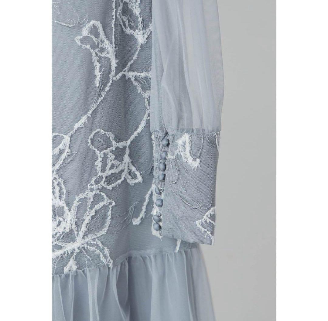 8★新品タグ付き★ドリードール　フェザーフラワーチュールドレス　M