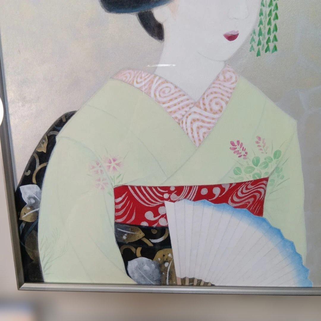 池本冨実「舞妓」日本画 10号 日美展出展作品 舞妓を描く達人