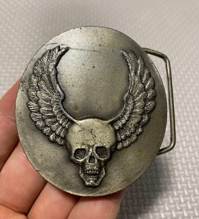 スカル ウイング ビンテージ　ベルト　バックル ハーレーダビッドソン　BUCO