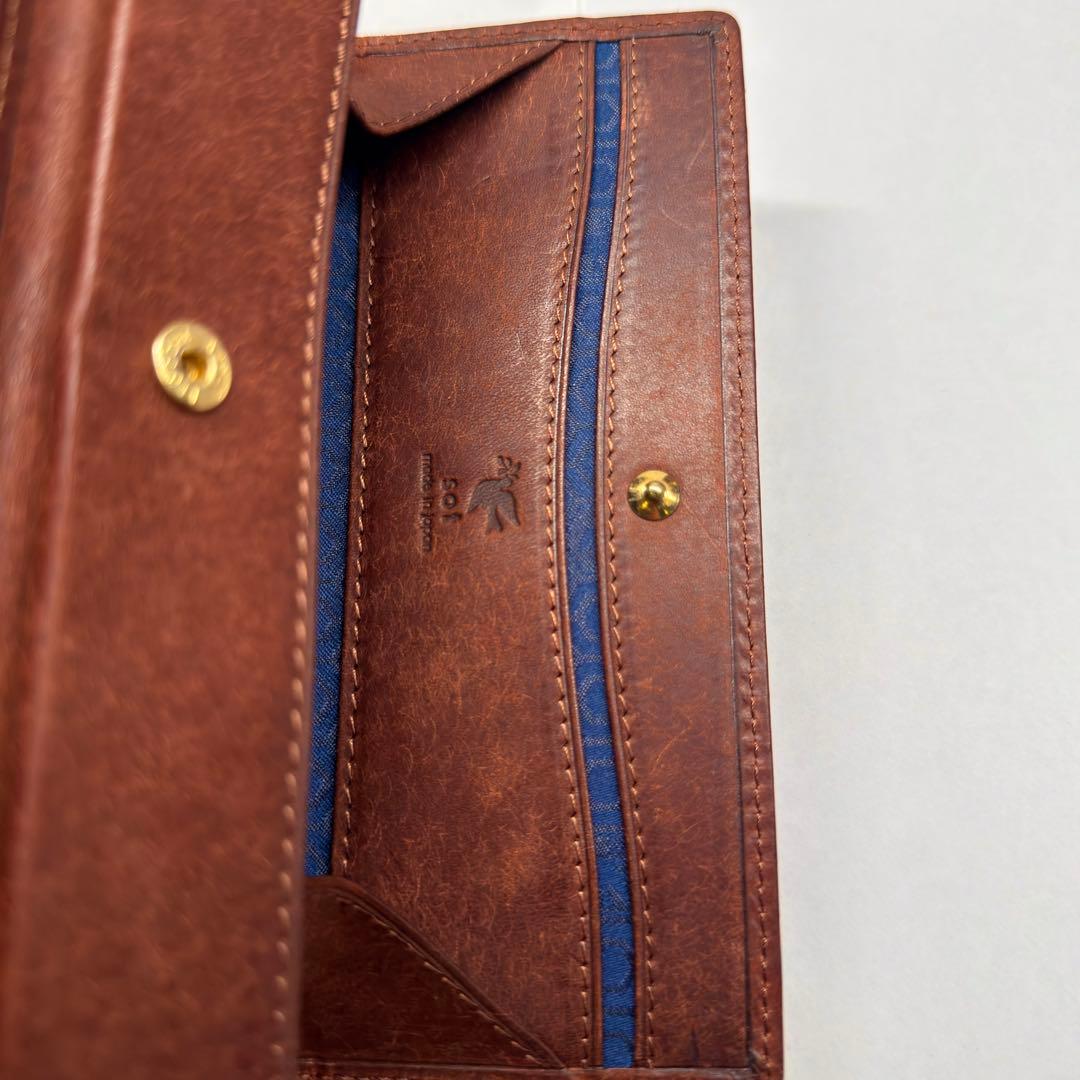 sot boxペンケース プエブロレザー ダークブラウン