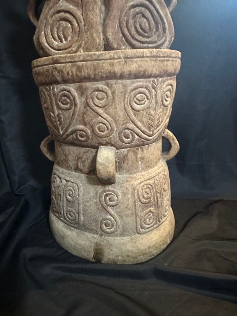 アフリカ 木彫り置物 77cm プリミティブ/ アンティーク