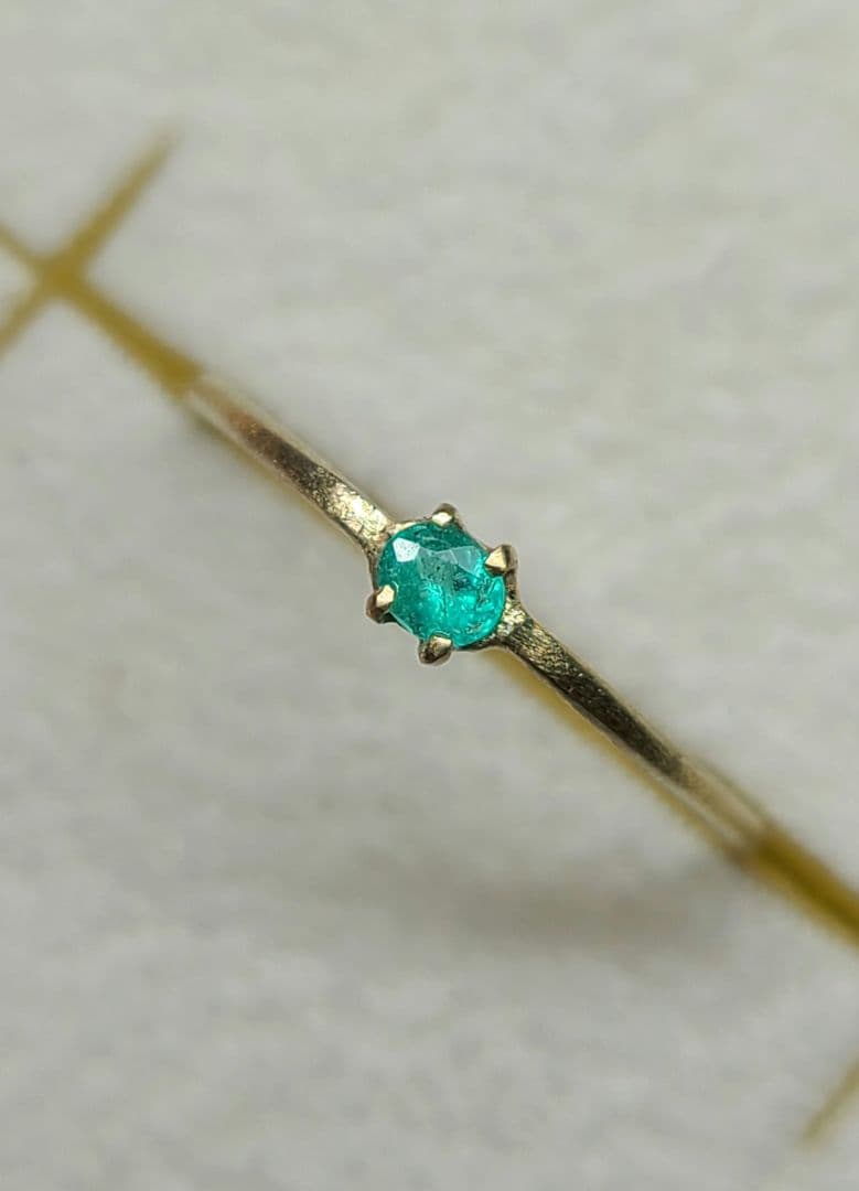 ビカビカネオン!!★ブラジルバターリャパライバトルマリン10金リング★