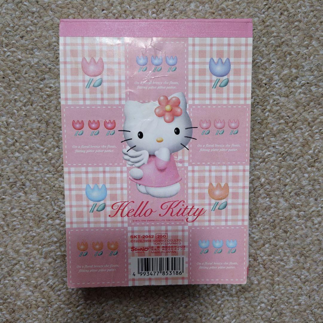 ハローキティ エンジェル チューリップ メモ帳 平成 当時物