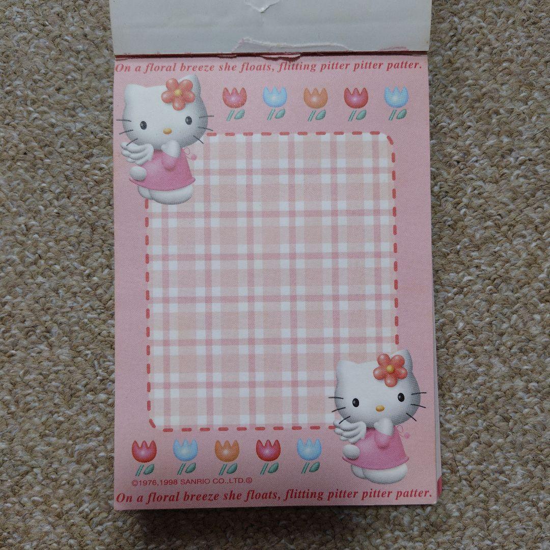 ハローキティ エンジェル チューリップ メモ帳 平成 当時物