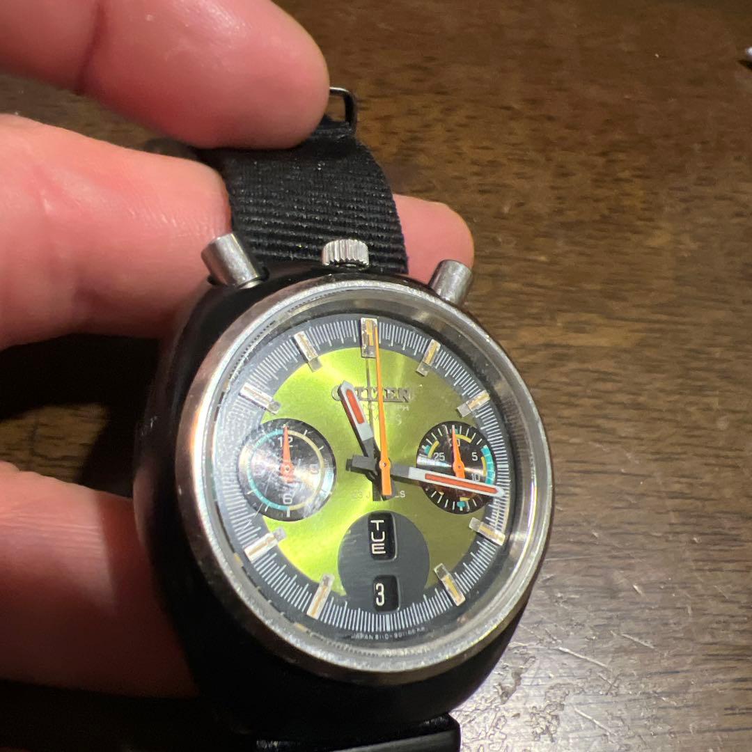 Citizen チャレンジタイマー自動巻き クロノグラフ 時計