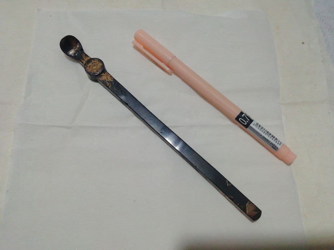 ♪蒔絵こうがい　かんざし　江戸　少々いたみが