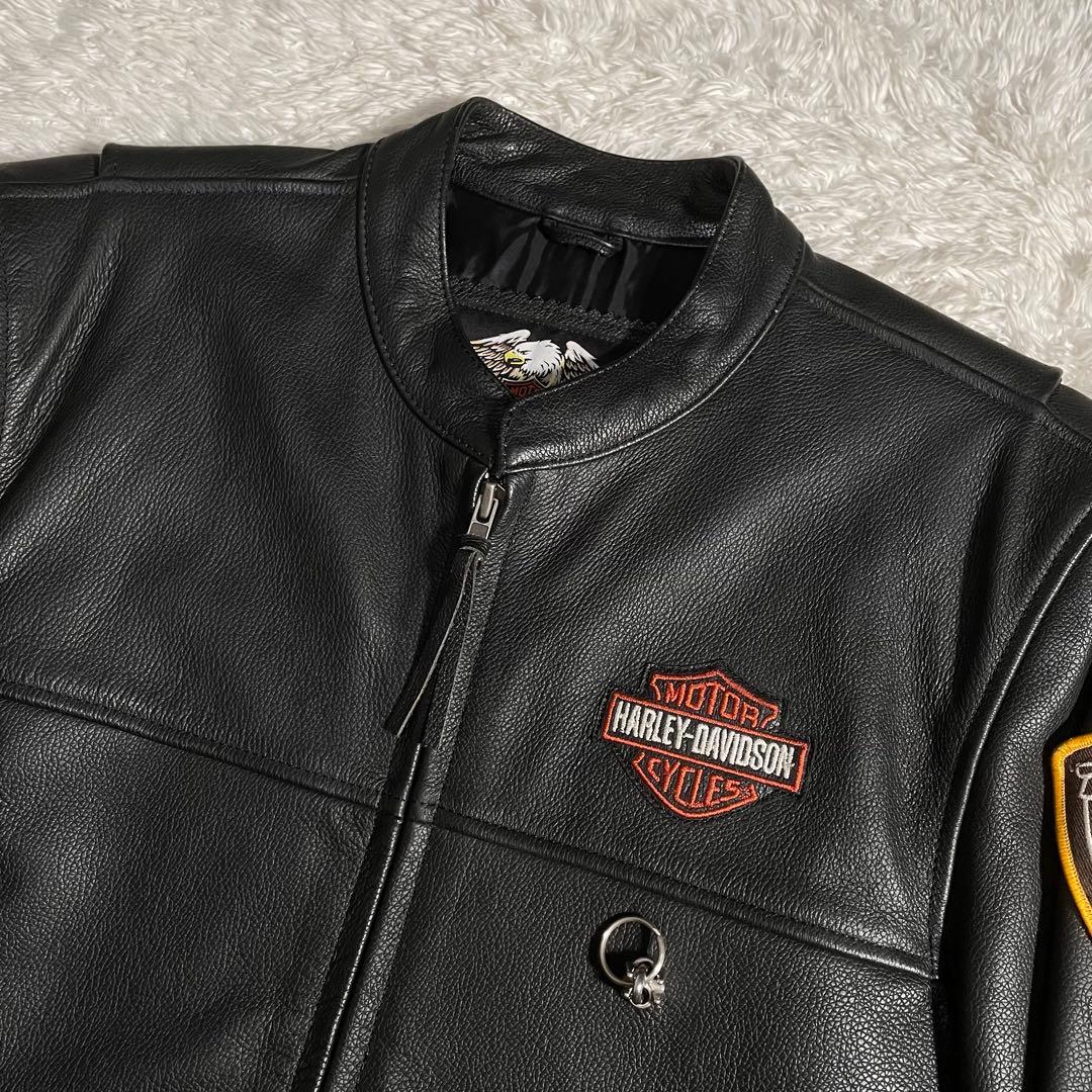 ハーレーダビットソン レザージャケット ライダースジャケット カスタム品