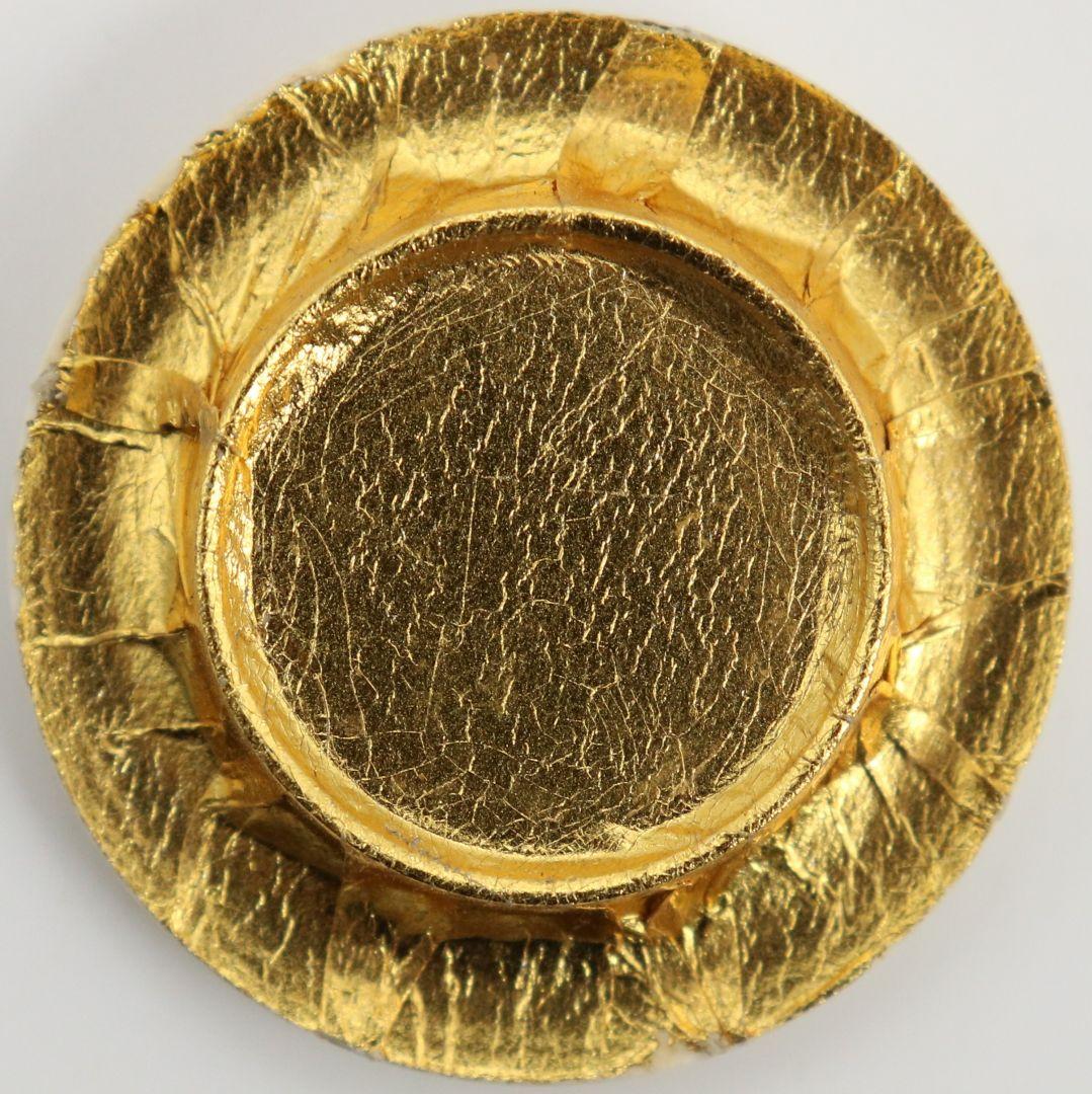 韓国人間文化財 池順鐸作 青磁鶴首茶入 浪の紋緞子仕覆付 茶道具　V903