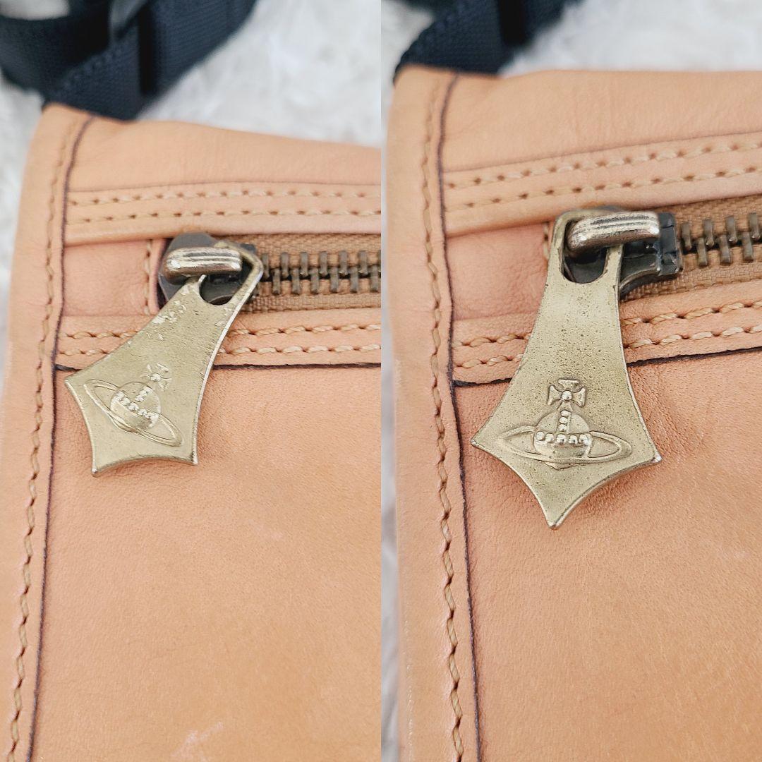 レア ヴィヴィアンウエストウッド オーブ型押し ショルダー 斜め掛けバック