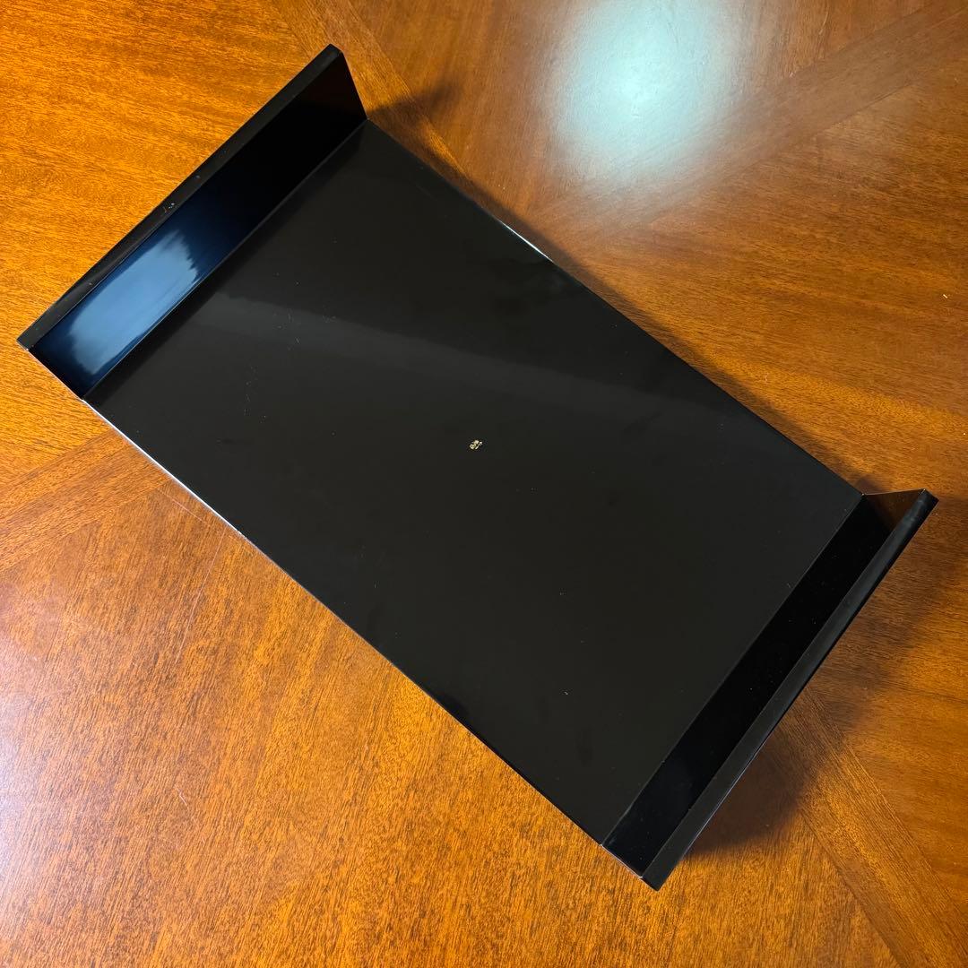 新品 輪島塗 慶塚 慶塚漆器 平卓 花台 敷板 漆器 漆 器 四角型 黒 共箱