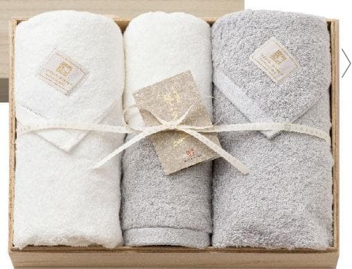 [未開封]今治謹製 極上タオル superior木箱入り 白・グレー