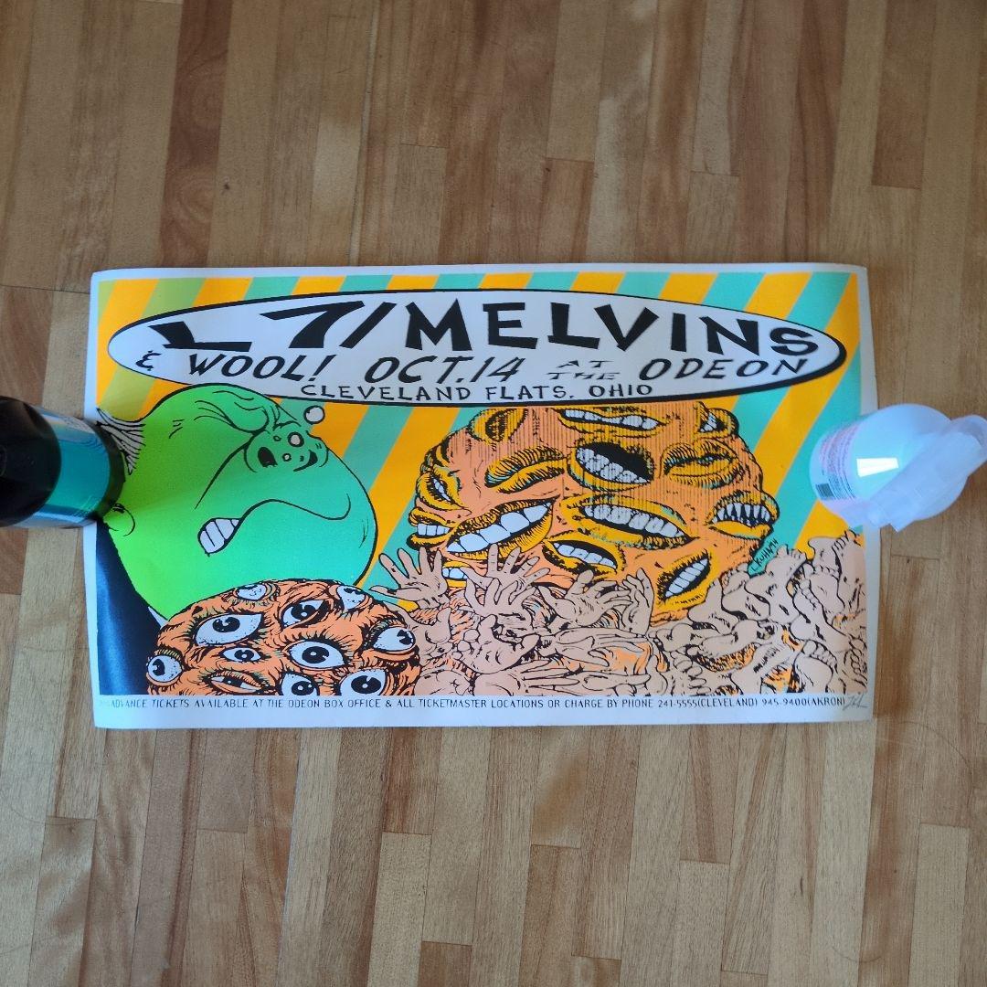 MELVINS L7 CLEVELAND 1994 シルクスクリーンポスター