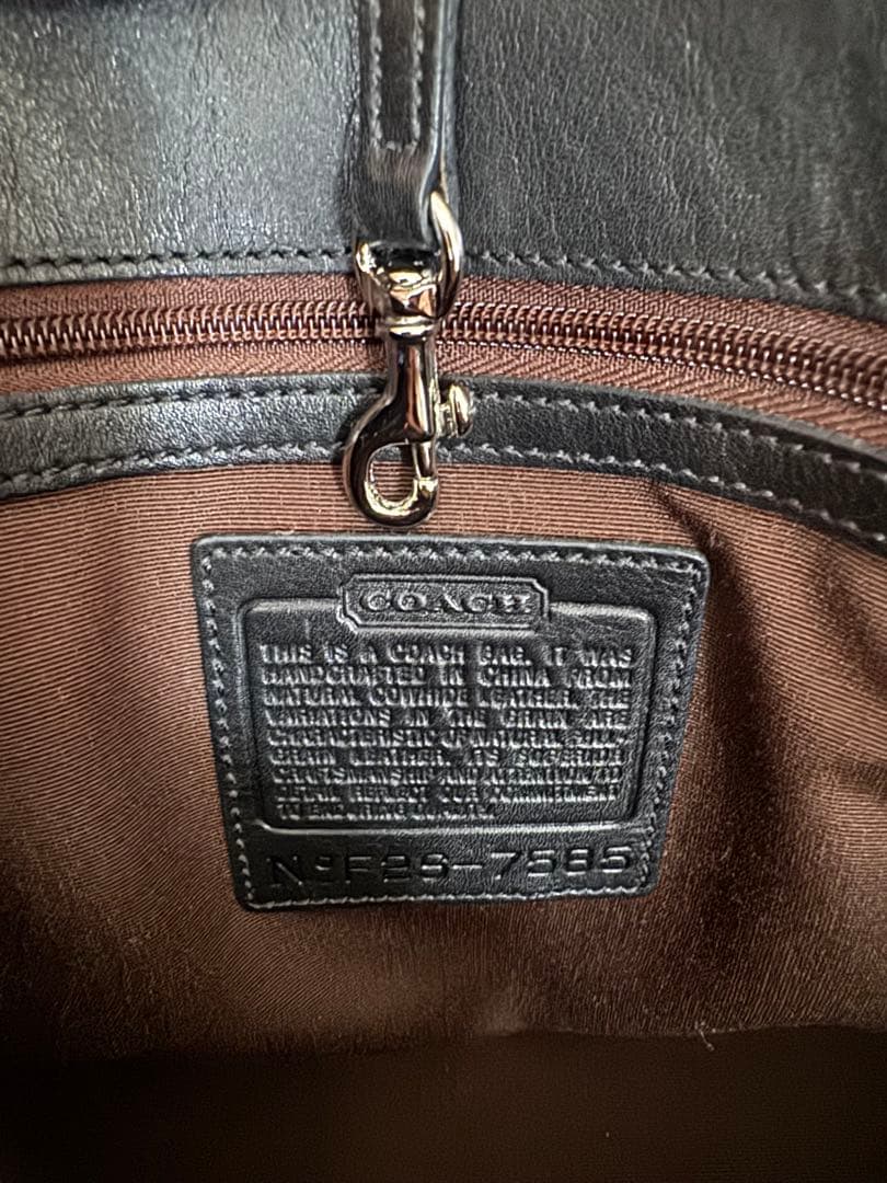 COACH ブラック ビジネスバッグ トートバック　NRS-7895