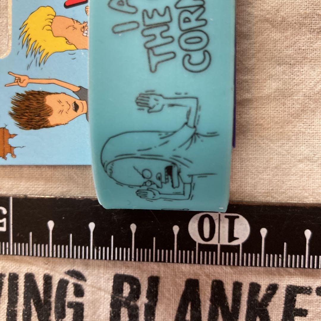 新品未使用　ラバー　リストバンド　ビーバス　バットヘッド　MTV 25mm幅