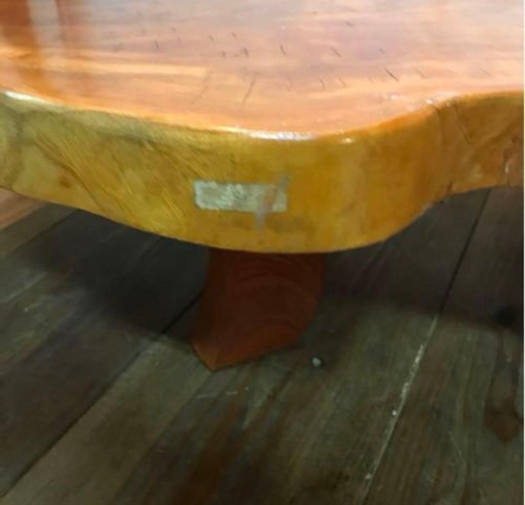 美品　木製　一枚板　座卓　ローテーブル　大きすぎず使いやすい程良いサイズ　重厚感