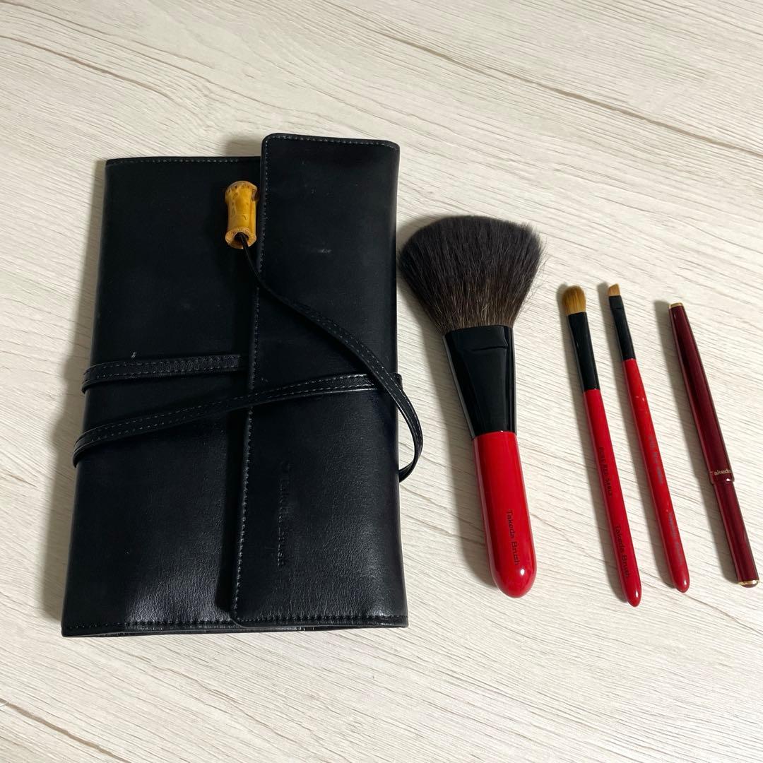 メイクブラシセット レザーケース付き