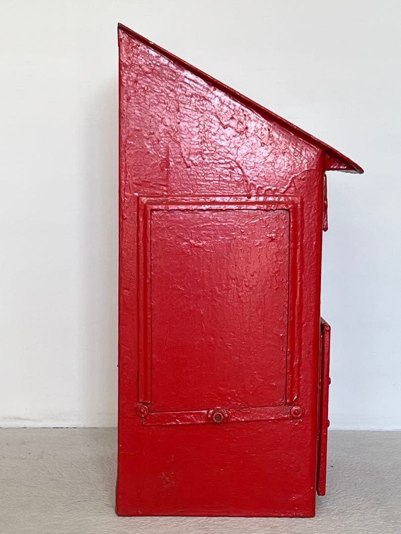 貴重 鍵付き使用可能　郵便ポスト 郵便差出箱2号／昭和35年　】レトロ 新聞受け