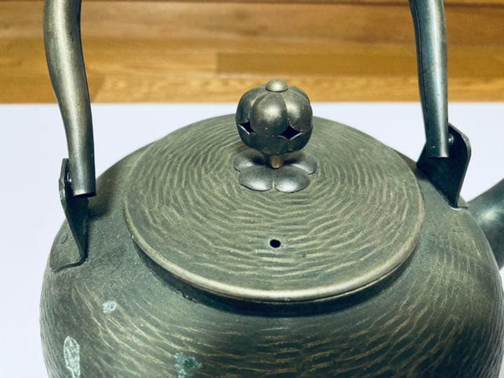 アンティーク お洒落 金属製急須 骨董品 希少品