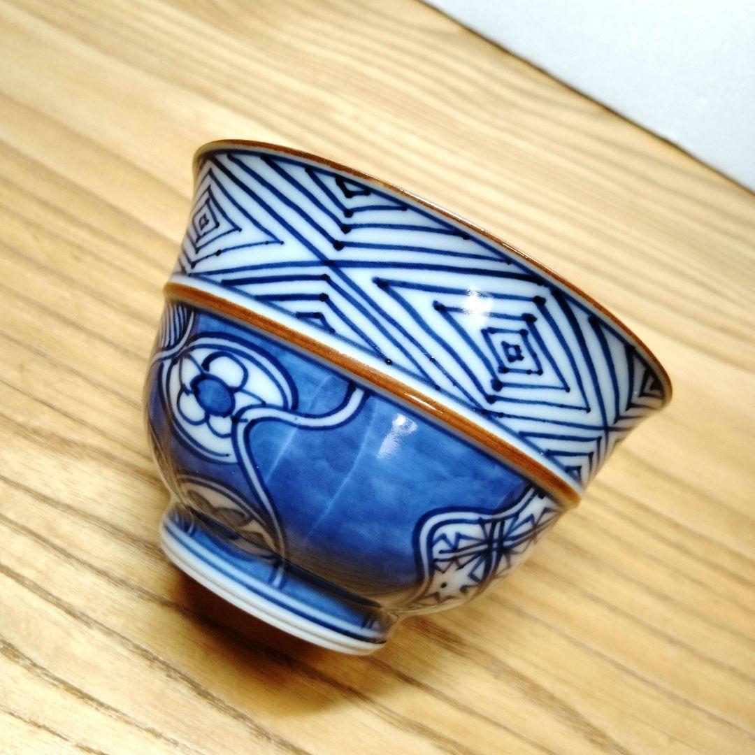 ☆ 平安羽楽 清水焼 染付湯呑