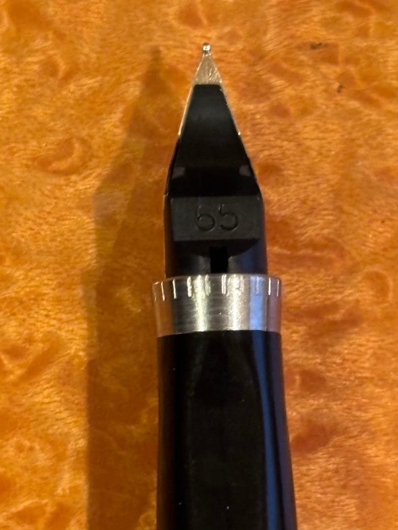 PARKER 万年筆 #75 フラットトップ 0メモリ ペン先14K 65=細字