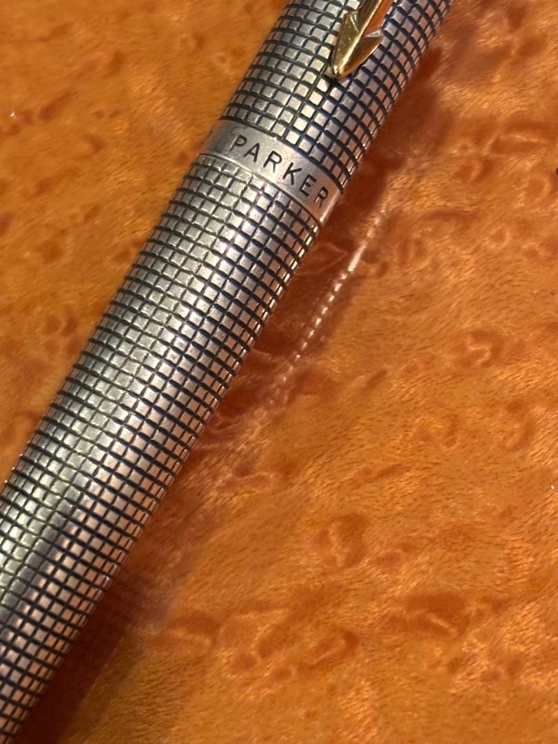 PARKER 万年筆 #75 フラットトップ 0メモリ ペン先14K 65=細字