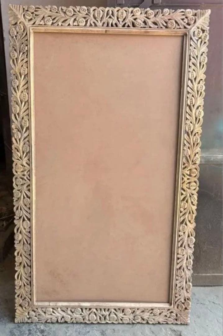 Louis　インド　手彫りのミラー　姿見