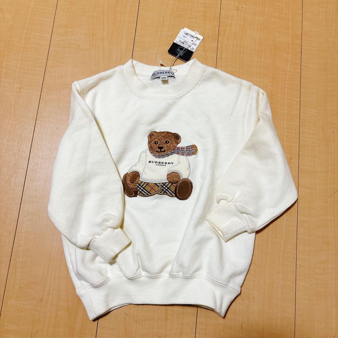 【新品未使用タグ付き】Burberrys クマ刺繍 トレーナー100cm