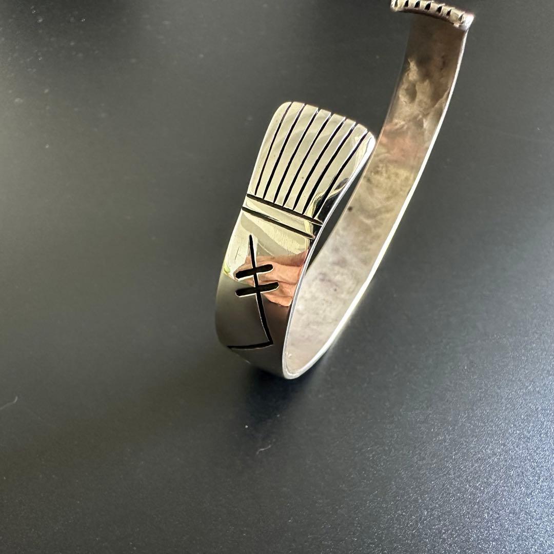 美品　Hopi Jason takala K14 メイズ オーバーレイ バングル