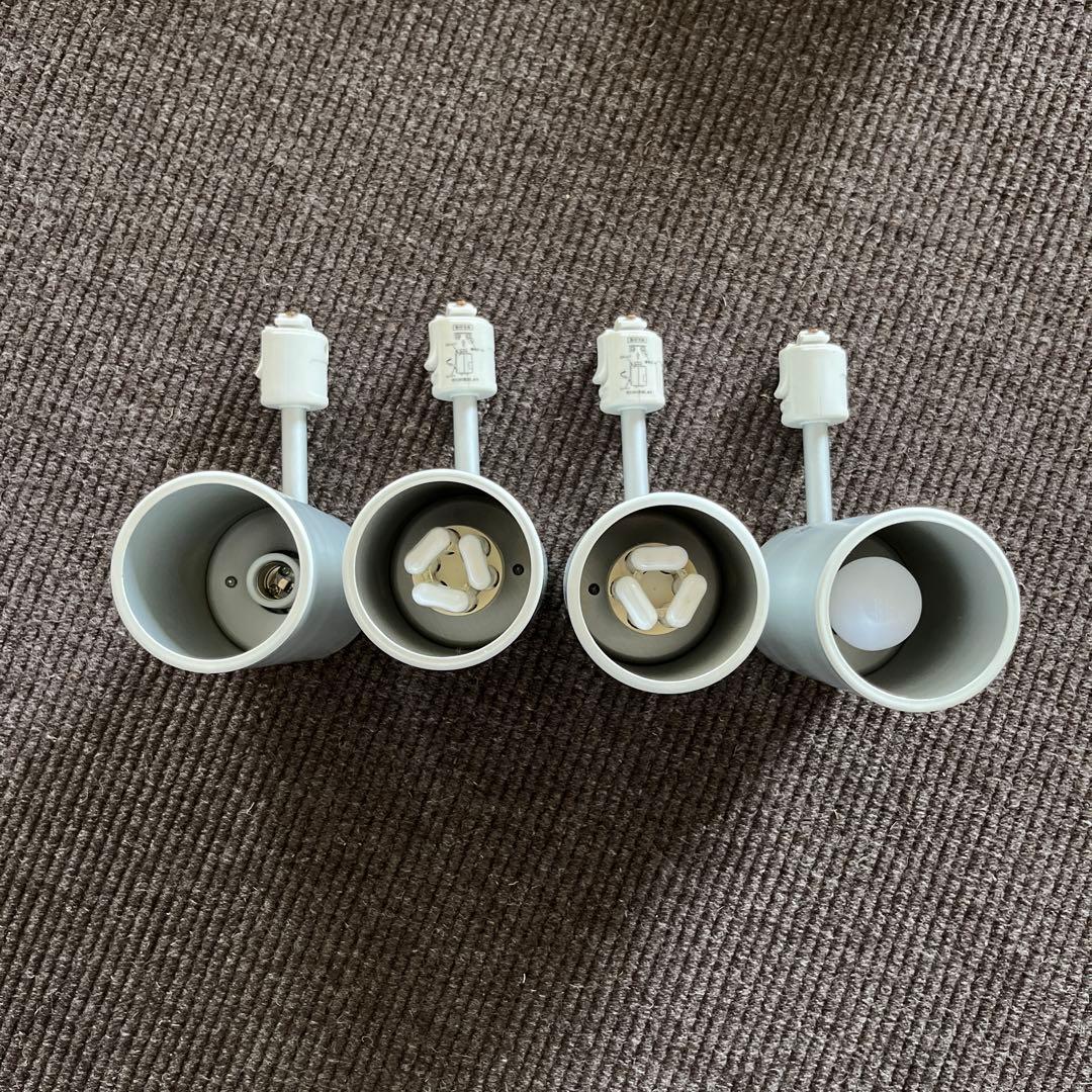 無印良品 システムライト160cm・アルミスポットライト4灯セット（電球なし）