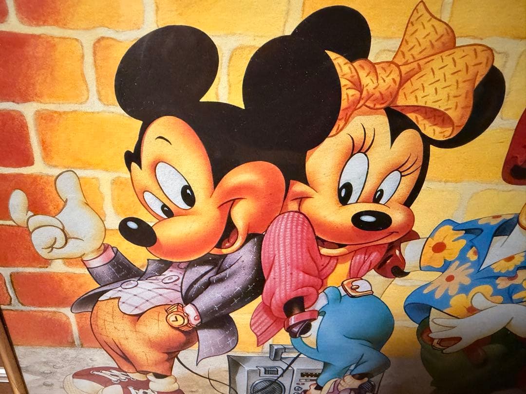 ビンテージ　80s DISNEY ポスター　アートパネル　ディズニー　ミッキー