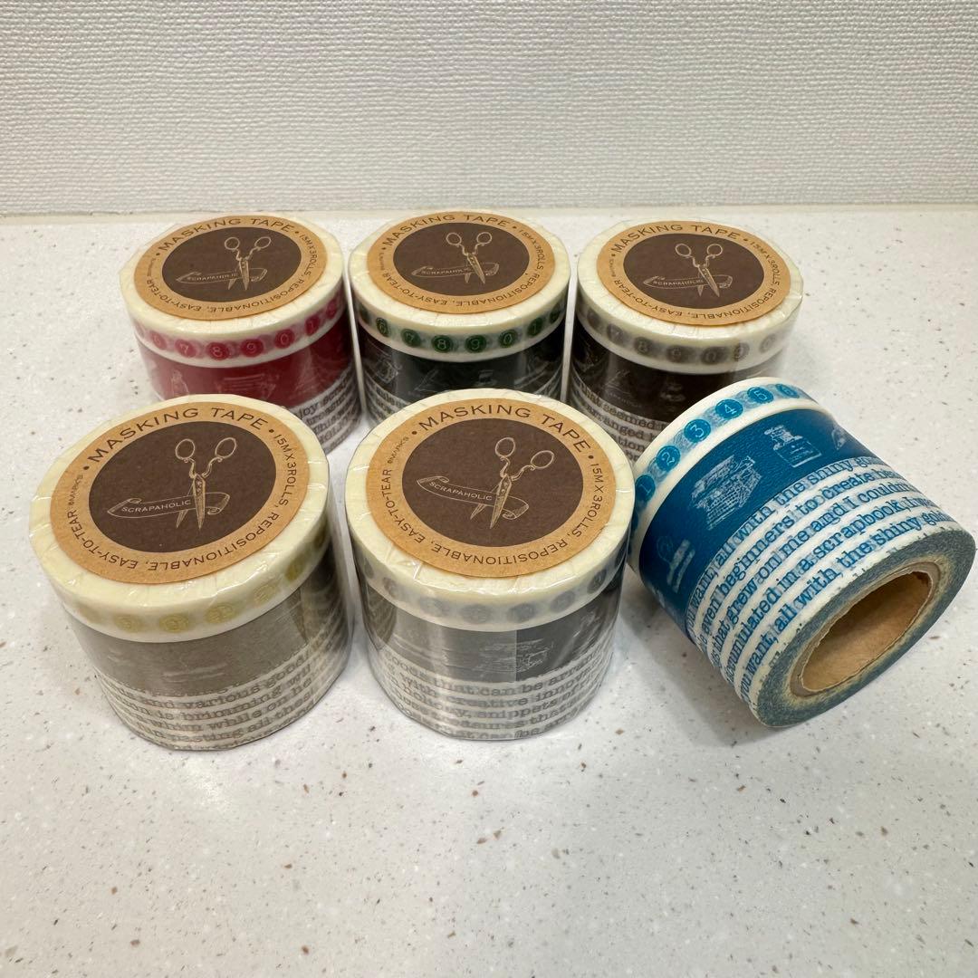 MARK'S マークス 廃盤 マスキングテープ タイプライター コンプリート