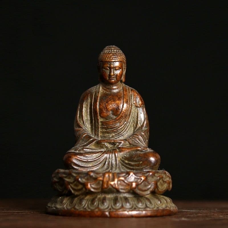 仏教美術 仏像 如来仏様 小仏像 銅製 銅器