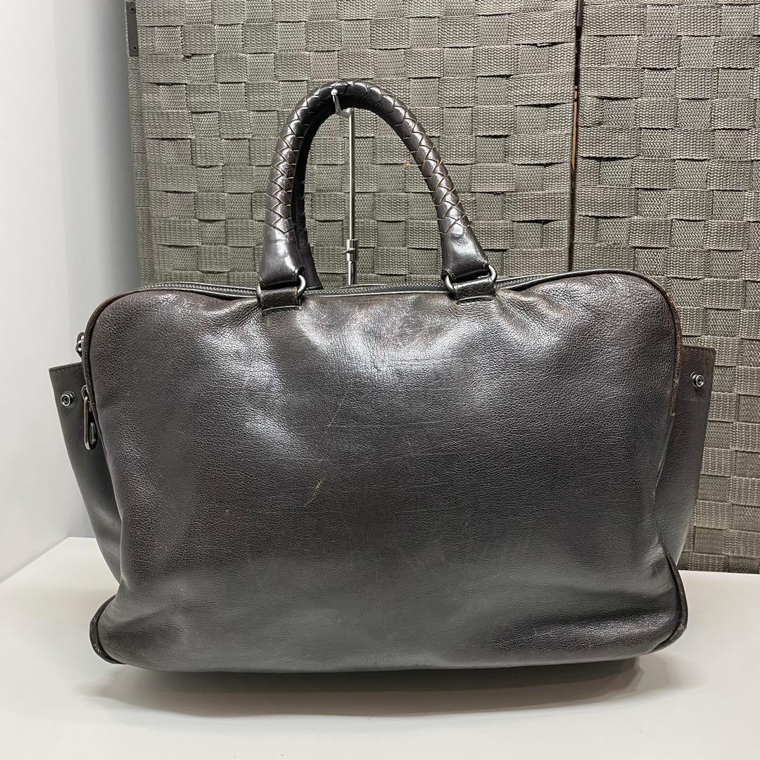 H*a様 BOTTEGA VENETA レザー ビジネスバッグ ブラウン