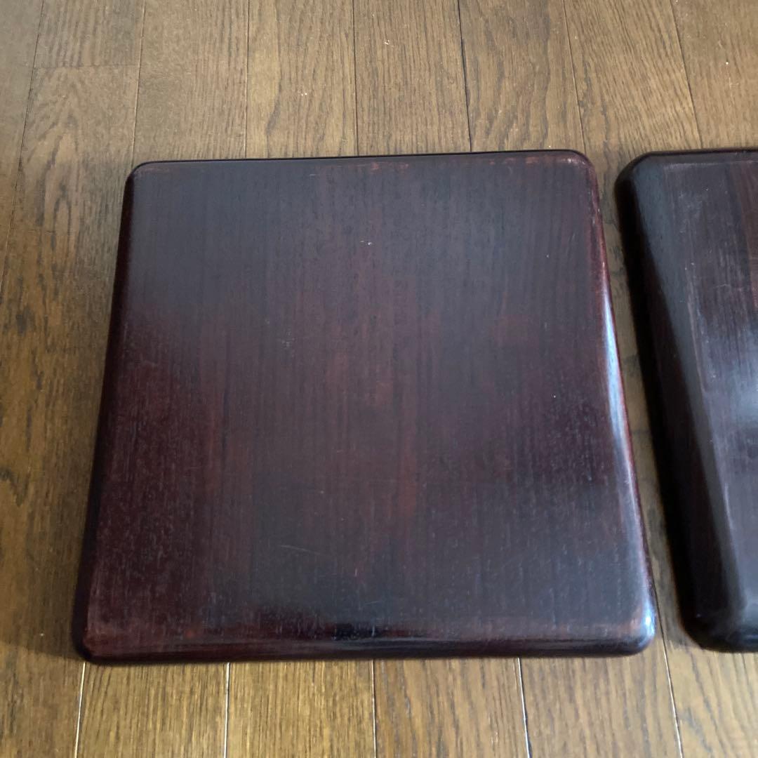 紫壇　お盆　アンティーク　古美術　煎茶