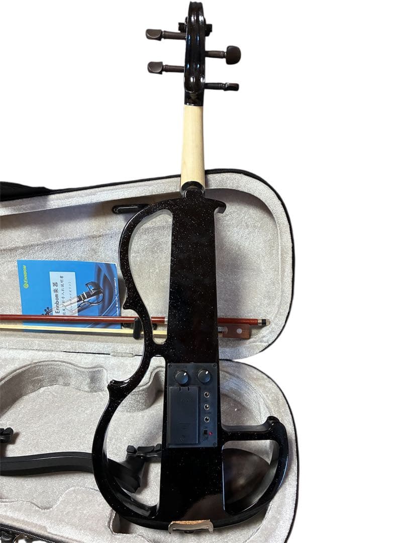 美品 ENNBOM サイレントバイオリン 4/4 ブラック