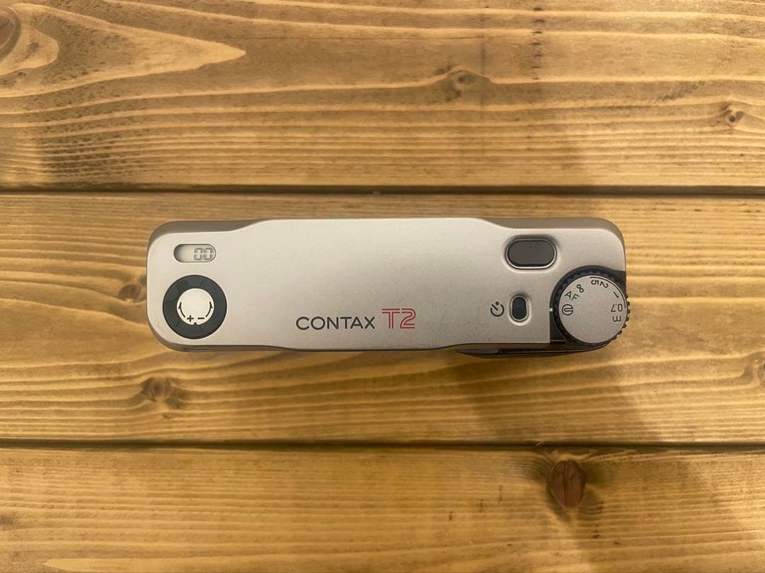 【良品】CONTAX T2 チタンシルバー フィルムカメラ