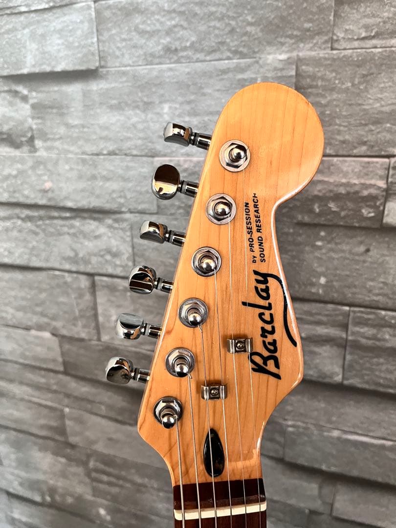 値下げ　バークレーBARCLAY ストラトタイプギター 初期　ロゴ期