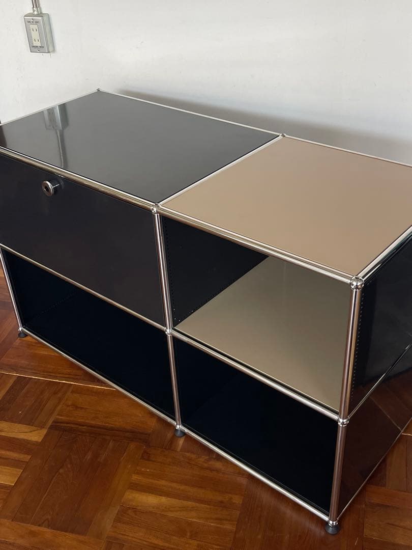 USM ハラー システム 2列 2段 ドロップダウンドア キャビネット