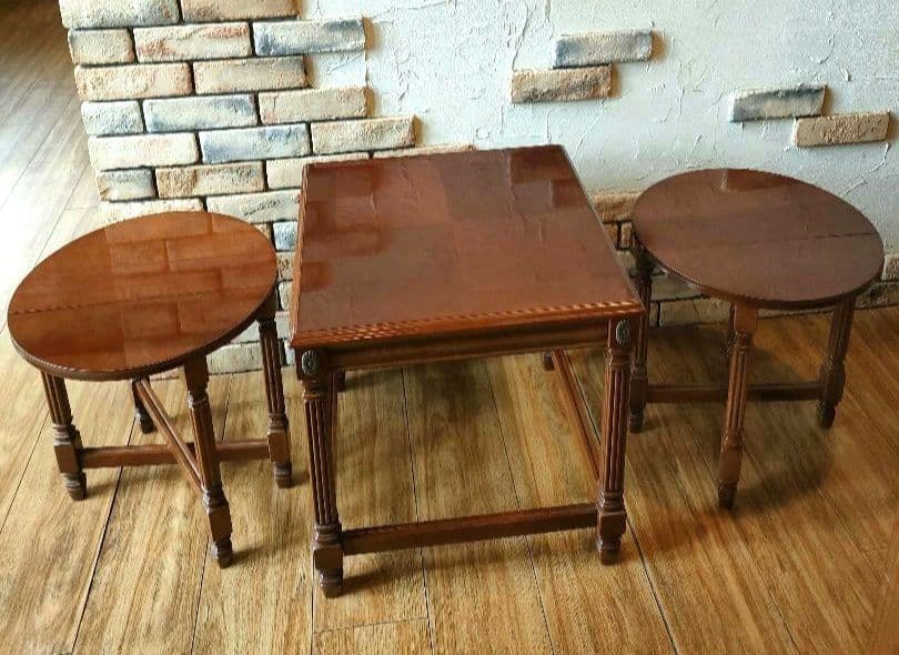 北欧　折り畳み　アンティーク　ゲートレッグテーブルセット　イギリス製　希少