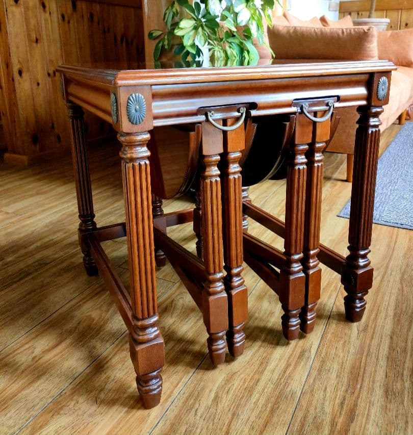 北欧　折り畳み　アンティーク　ゲートレッグテーブルセット　イギリス製　希少