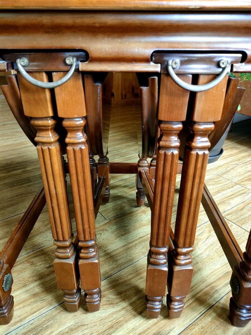 北欧　折り畳み　アンティーク　ゲートレッグテーブルセット　イギリス製　希少