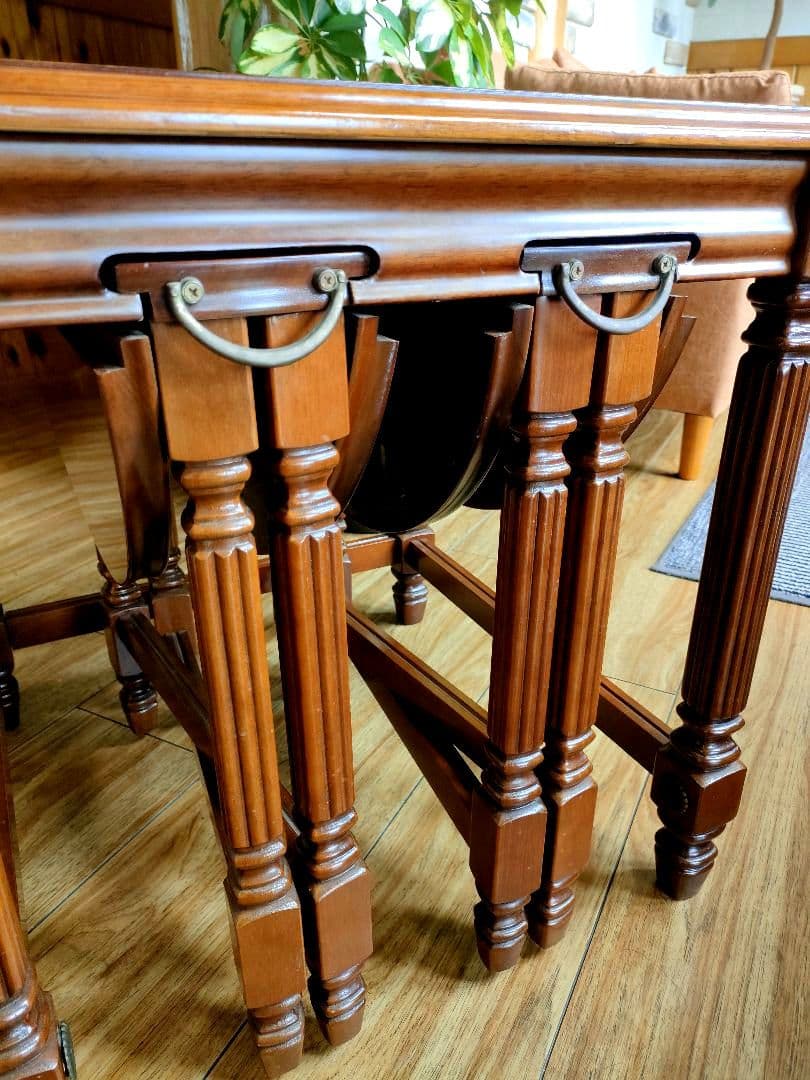 北欧　折り畳み　アンティーク　ゲートレッグテーブルセット　イギリス製　希少