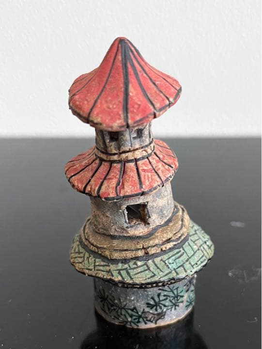 脇山さとみ　オブジェ　花器　「塔」　茶道具