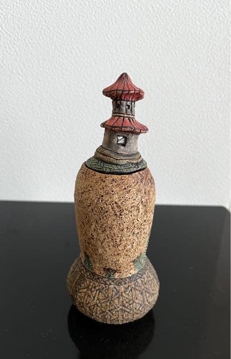 脇山さとみ　オブジェ　花器　「塔」　茶道具