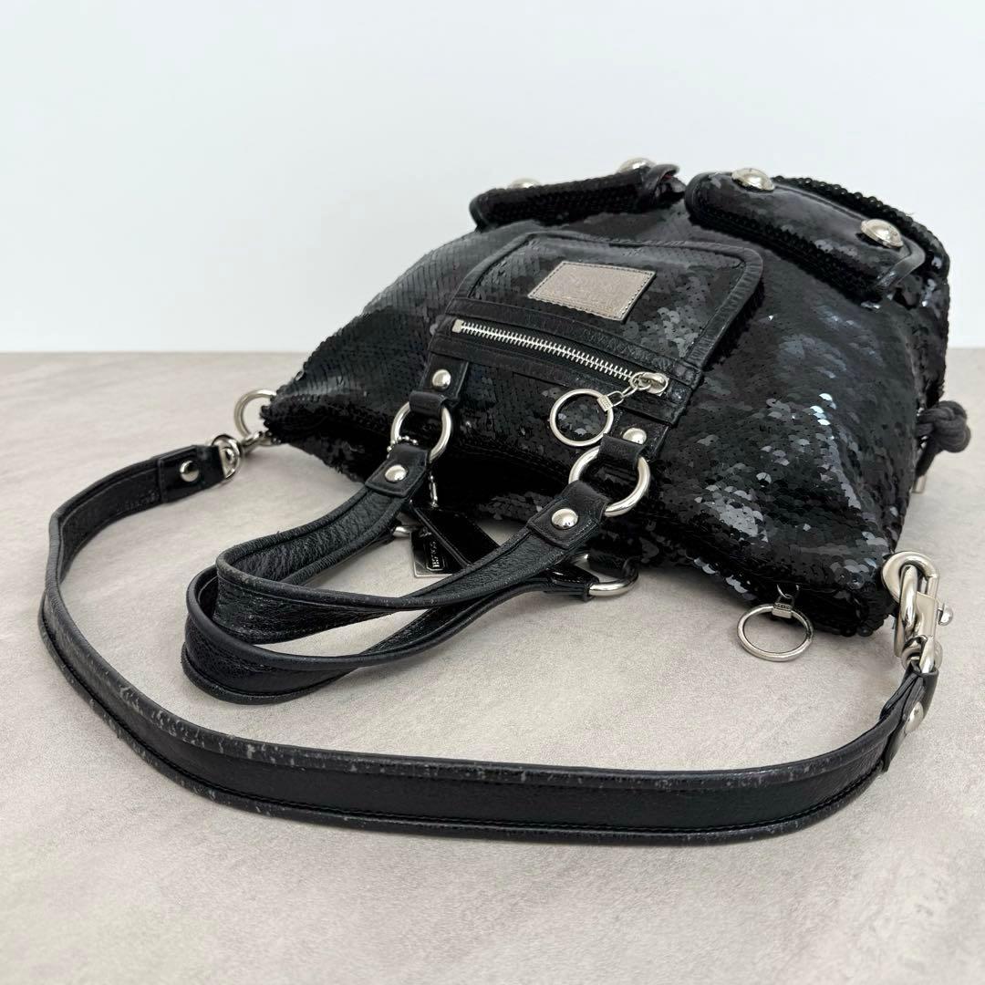 バッグ Coach Poppy Sequin Spotlight 2way Bag