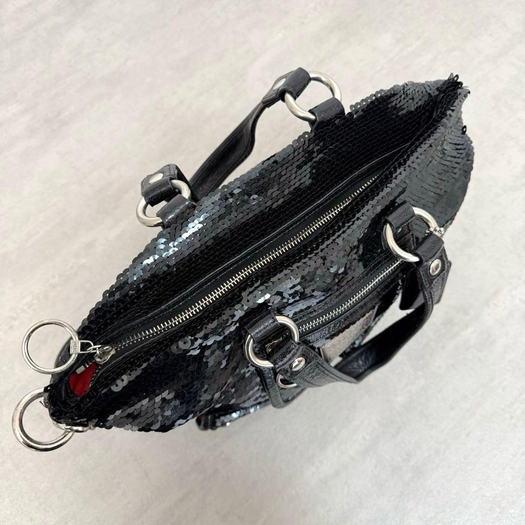 バッグ Coach Poppy Sequin Spotlight 2way Bag